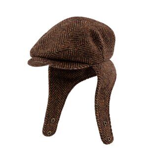 Aime Leon Dore - Wool Herringbone Earflap Hat (L/XL)